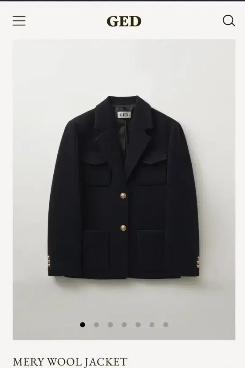 게드(ged) merry wool jacket(네이비)